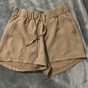Lululemon Khaki High Rise Shorts